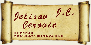 Jelisav Cerović vizit kartica